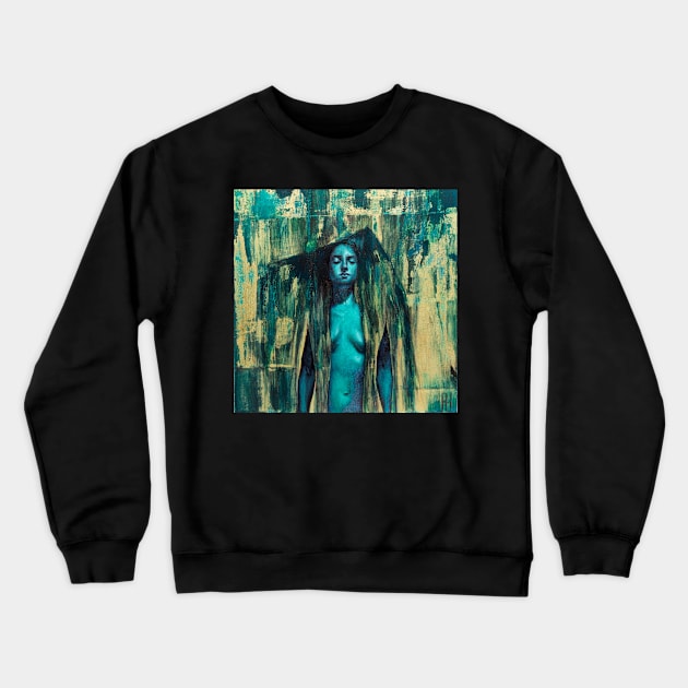 Deep blue Crewneck Sweatshirt by RebeccaYanovskaya